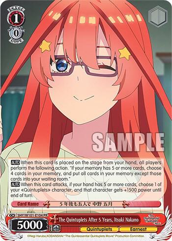 The Quintuplets After 5 Years, Itsuki Nakano, The Quintessential Quintuplets Movie 5HY/W101-E104