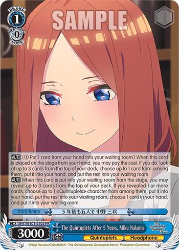 The Quintuplets After 5 Years, Miku Nakano, The Quintessential Quintuplets Movie 5HY/W101-E105