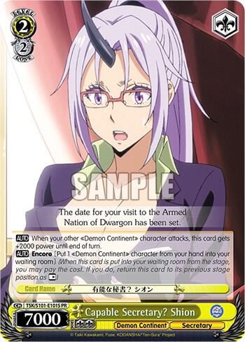 Capable Secretary? Shion (Foil), That Time I Got Reincarnated as a Slime Vol.3 TSK/S101-E101S