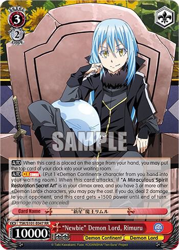 "Newbie" Demon Lord, Rimuru, That Time I Got Reincarnated as a Slime Vol.3 TSK/S101-E047 RR