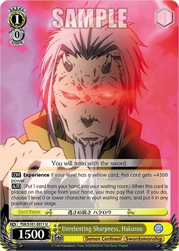 Unrelenting Sharpness, Hakurou, That Time I Got Reincarnated as a Slime Vol.3 TSK/S101-E011 U