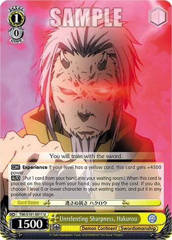 Unrelenting Sharpness, Hakurou, That Time I Got Reincarnated as a Slime Vol.3 TSK/S101-E011 U