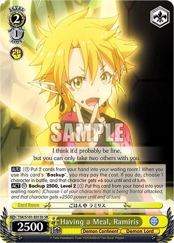 Having a Meal, Ramiris (SR), That Time I Got Reincarnated as a Slime Vol.3 TSK/S101-E013S SR
