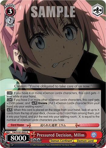 Pressured Decision, Milim, That Time I Got Reincarnated as a Slime Vol.3 TSK/S101-E053 R