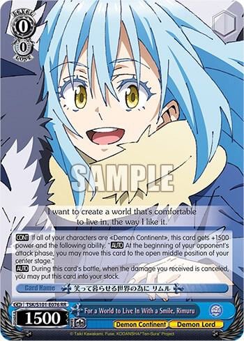 For a World to Live In With a Smile, Rimuru, That Time I Got Reincarnated as a Slime Vol.3 TSK/S101-E076 RR