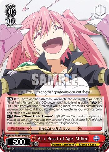 At a Boastful Age, Milim, That Time I Got Reincarnated as a Slime Vol.3 TSK/S101-E055 U