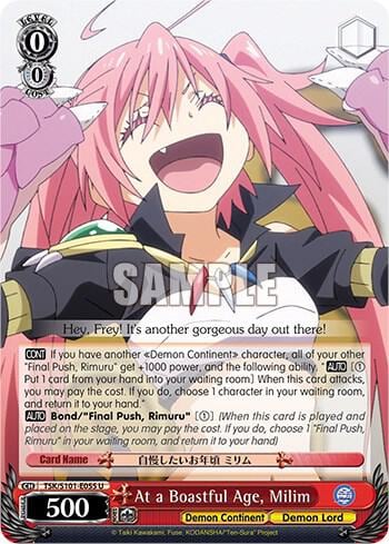At a Boastful Age, Milim, That Time I Got Reincarnated as a Slime Vol.3 TSK/S101-E055 U