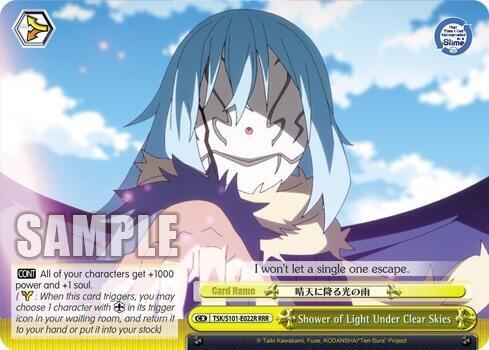 Shower of Light Under Clear Skies (RRR), That Time I Got Reincarnated as a Slime Vol.3 TSK/S101-E022R RRR