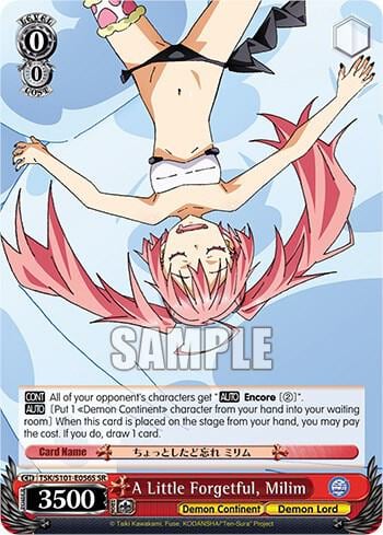 A Little Forgetful, Milim (SR), That Time I Got Reincarnated as a Slime Vol.3 TSK/S101-E056S SR