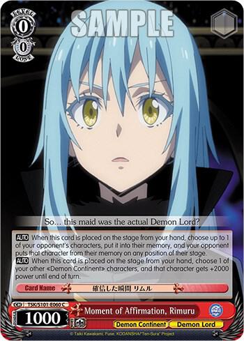 Moment of Affirmation, Rimuru, That Time I Got Reincarnated as a Slime Vol.3 TSK/S101-E060 C