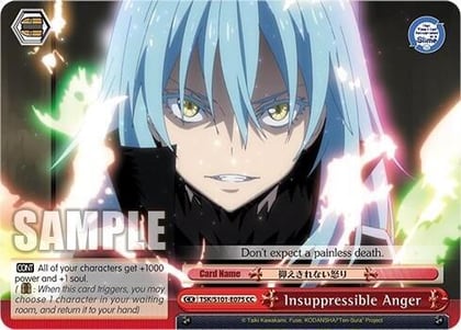 Insuppressible Anger, That Time I Got Reincarnated as a Slime Vol.3 TSK/S101-E075 CC