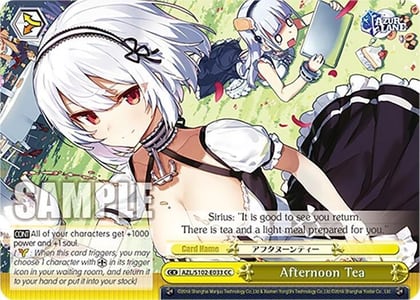 Afternoon Tea, Azur Lane AZL/S102-E033 CC