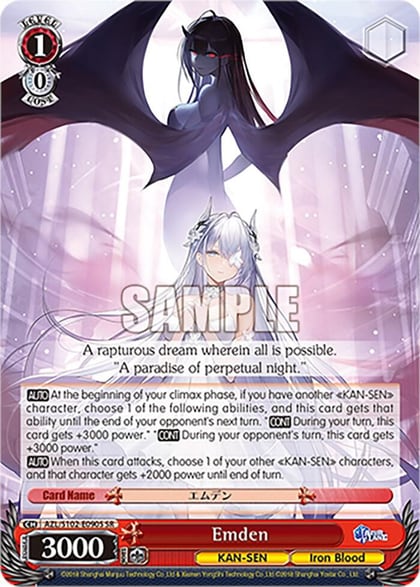 Emden (SR), Azur Lane AZL/S102-E090S SR