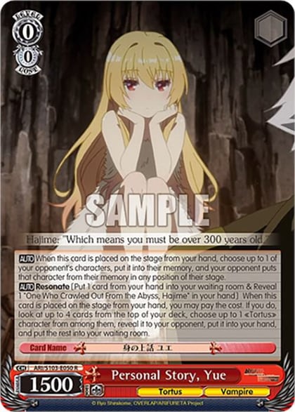 Personal Story, Yue, Arifureta: From Commonplace to World's Strongest ARI/S103-E050 R