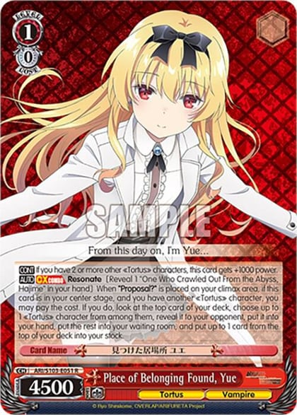 Place of Belonging Found, Yue, Arifureta: From Commonplace to World's Strongest ARI/S103-E051 R