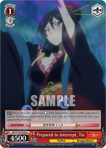 Prepared to Intercept, Tio, Arifureta: From Commonplace to World's Strongest ARI/S103-E058 U