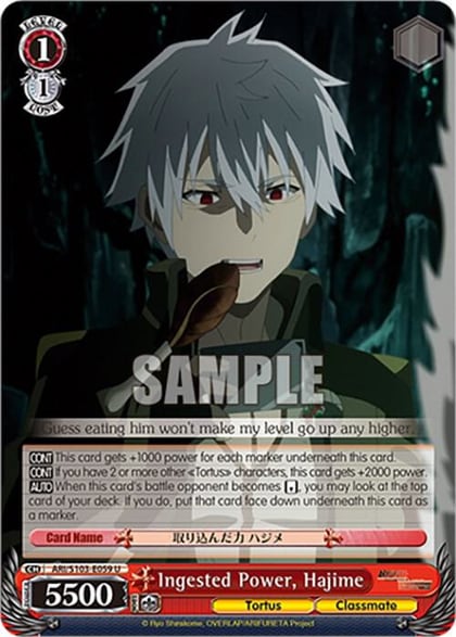 Ingested Power, Hajime, Arifureta: From Commonplace to World's Strongest ARI/S103-E059 U