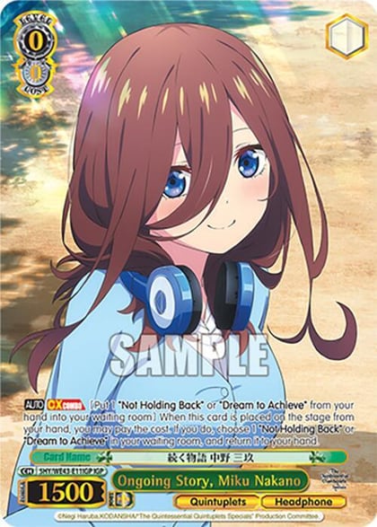Ongoing Story, Miku Nakano (IGP), The Quintessential Quintuplets Specials Premium Booster 5HY/WE43-E11IGP IGP