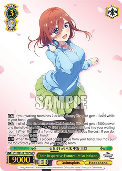 Their Respective Futures, Miku Nakano (IGP), The Quintessential Quintuplets Specials Premium Booster 5HY/WE43-E19IGP IGP
