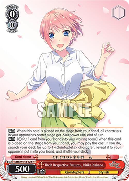 Their Respective Futures, Ichika Nakano, The Quintessential Quintuplets Specials Premium Booster 5HY/WE43-E22 N