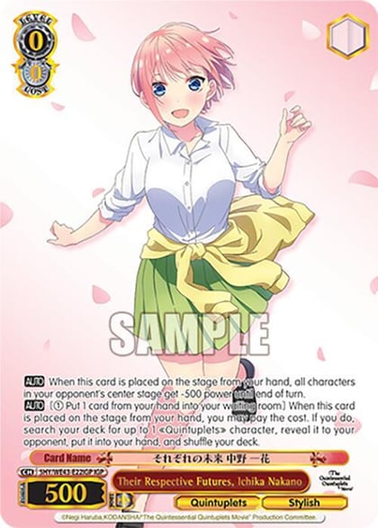 Their Respective Futures, Ichika Nakano (IGP), The Quintessential Quintuplets Specials Premium Booster 5HY/WE43-E22IGP IGP