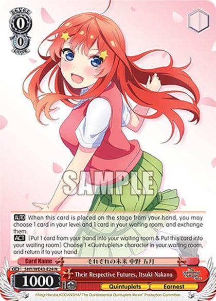 Their Respective Futures, Itsuki Nakano, The Quintessential Quintuplets Specials Premium Booster 5HY/WE43-E24 N