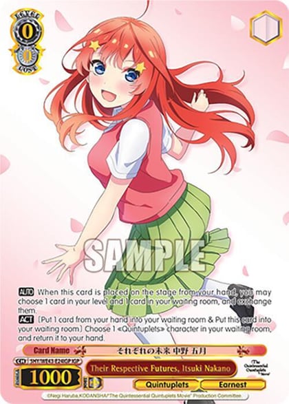 Their Respective Futures, Itsuki Nakano (IGP), The Quintessential Quintuplets Specials Premium Booster 5HY/WE43-E24IGP IGP