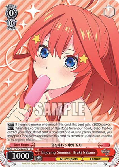 Enjoying Summer, Itsuki Nakano, The Quintessential Quintuplets Specials Premium Booster 5HY/WE43-E25 N
