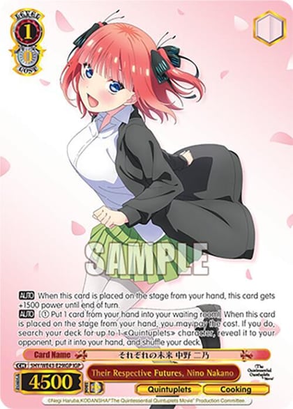 Their Respective Futures, Nino Nakano (IGP), The Quintessential Quintuplets Specials Premium Booster 5HY/WE43-E29IGP IGP