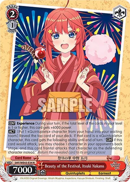 Beauty of the Festival, Itsuki Nakano, The Quintessential Quintuplets Specials Premium Booster 5HY/WE43-E34 N