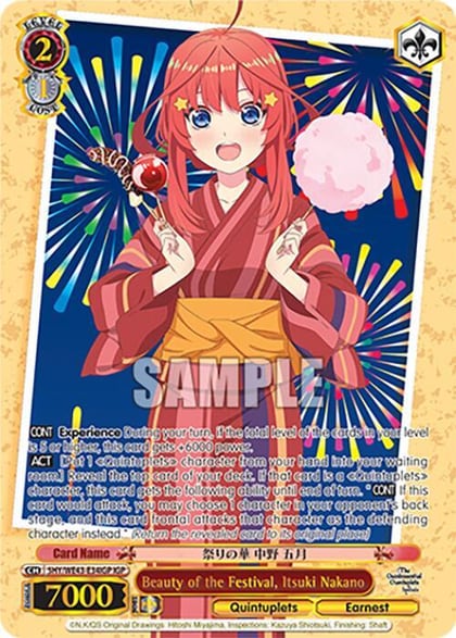 Beauty of the Festival, Itsuki Nakano (IGP), The Quintessential Quintuplets Specials Premium Booster 5HY/WE43-E34IGP IGP