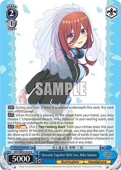 Onwards Together With You, Miku Nakano, The Quintessential Quintuplets Specials Premium Booster 5HY/WE43-E43 N