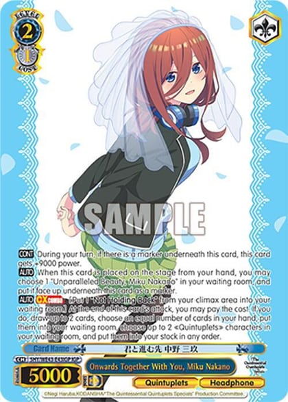 Onwards Together With You, Miku Nakano (IGP), The Quintessential Quintuplets Specials Premium Booster 5HY/WE43-E43IGP IGP