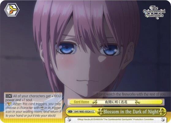 Blossom in the Dark of Night, The Quintessential Quintuplets 5HY/W83-E026 CC