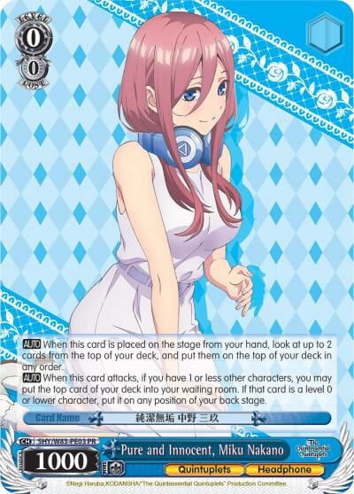 Pure and Innocent, Miku Nakano, The Quintessential Quintuplets 5HY/W83-PE03 PR