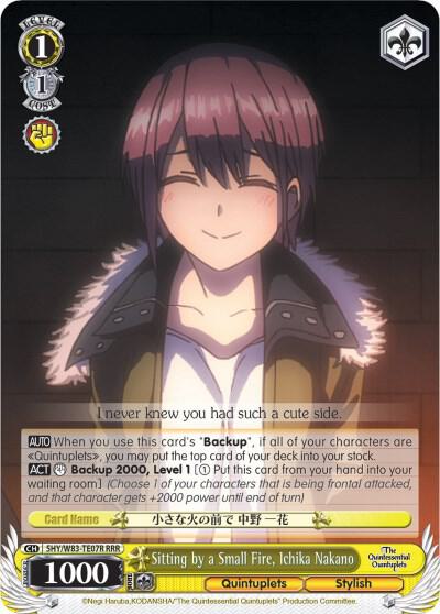 Sitting by a Small Fire, Ichika Nakano (RRR), The Quintessential Quintuplets 5HY/W83-TE07R RRR
