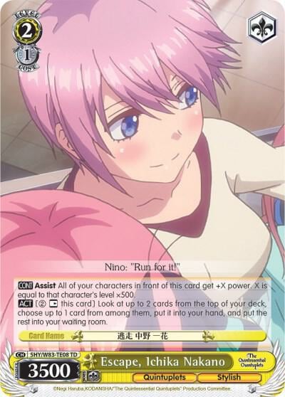 Escape, Ichika Nakano, The Quintessential Quintuplets 5HY/W83-TE08 TD