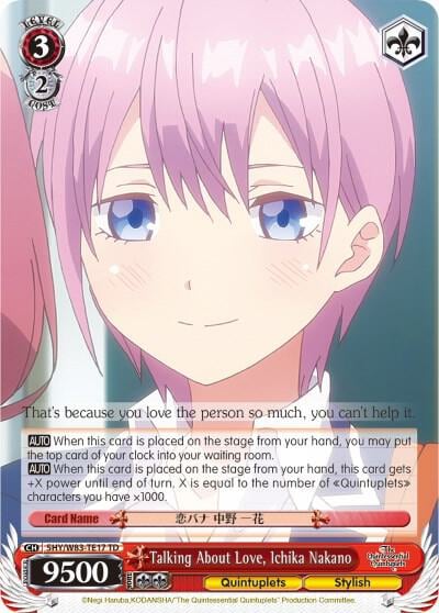 Talking About Love, Ichika Nakano, The Quintessential Quintuplets 5HY/W83-TE17 TD