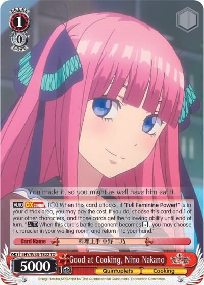 Good at Cooking, Nino Nakano, The Quintessential Quintuplets 5HY/W83-TE22 TD