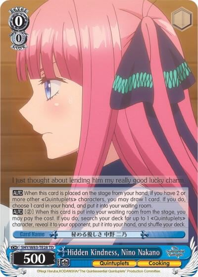 Hidden Kindness, Nino Nakano, The Quintessential Quintuplets 5HY/W83-TE28 TD