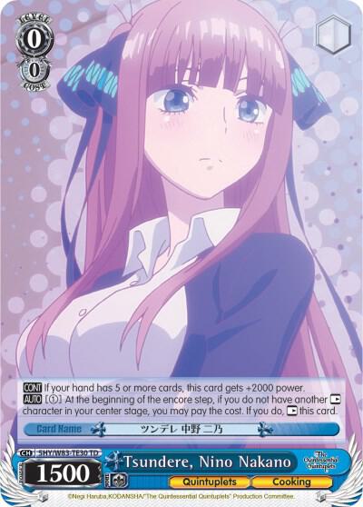 Tsundere, Nino Nakano, The Quintessential Quintuplets 5HY/W83-TE30 TD