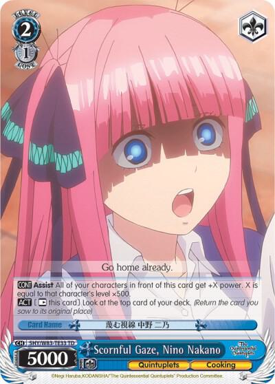 Scornful Gaze, Nino Nakano, The Quintessential Quintuplets 5HY/W83-TE33 TD