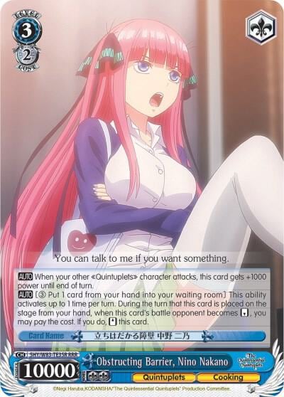 Obstructing Barrier, Nino Nakano (RRR), The Quintessential Quintuplets 5HY/W83-TE35R RRR
