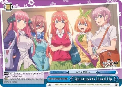 Quintuplets Lined Up (Blue), The Quintessential Quintuplets 5HY/W83-TE36 TD