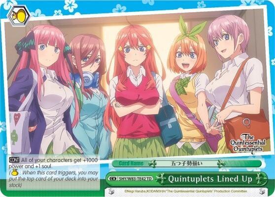 Quintuplets Lined Up (Green) - 5HY/W83-TE42, The Quintessential Quintuplets 5HY/W83-TE42 TD