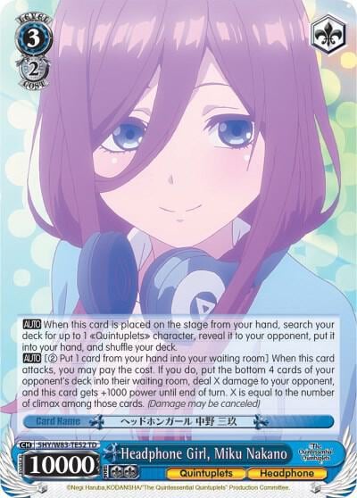 Headphone Girl, Miku Nakano, The Quintessential Quintuplets 5HY/W83-TE52 TD