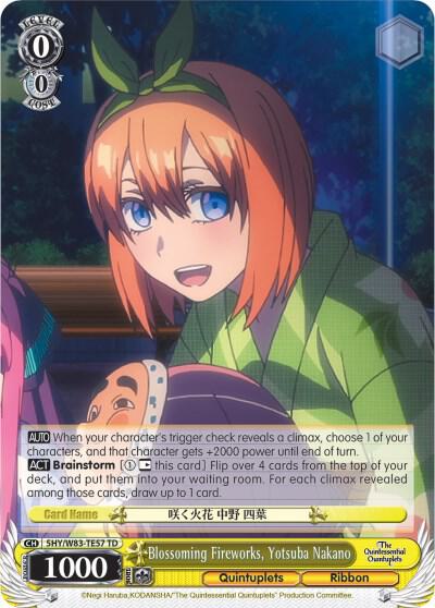 Blossoming Fireworks, Yotsuba Nakano, The Quintessential Quintuplets 5HY/W83-TE57 TD