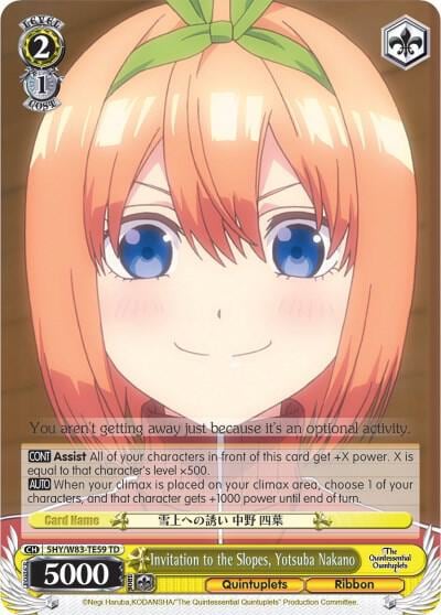 Invitation to the Slopes, Yotsuba Nakano, The Quintessential Quintuplets 5HY/W83-TE59 TD