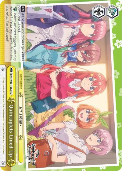Quintuplets Lined Up (Yellow), The Quintessential Quintuplets 5HY/W83-TE62 TD