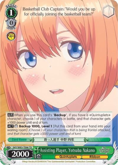 Assisting Player, Yotsuba Nakano, The Quintessential Quintuplets 5HY/W83-TE66 TD